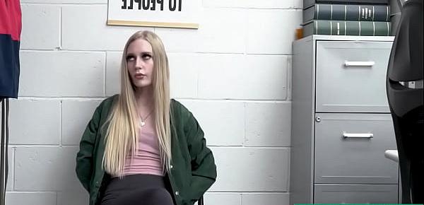  Shoplifter Emma Starletto Fucked by Older Pervy Guard - Teenrobbers.com